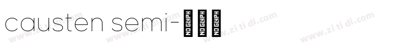 causten semi字体转换